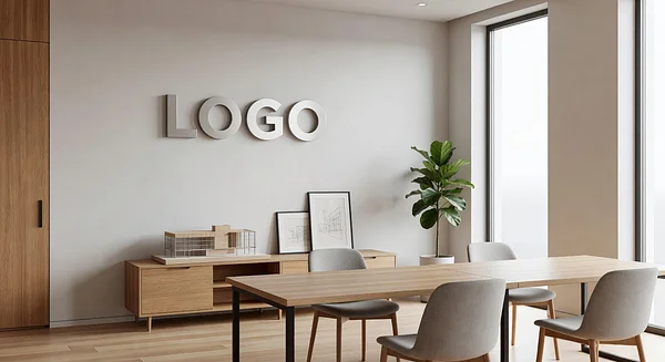 Architecture Firm Scandinavian Office Professional Virtual Office Background for Video Calls - Elegant