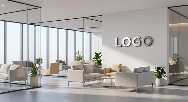 Insurance Ultra-Modern Office Professional Virtual Office Background for Video Calls - Office