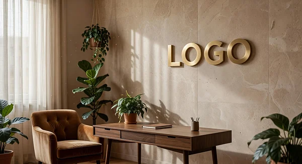 Milan Life Coach Elegant Den Professional Virtual Office Background for Video Calls - Healthcare