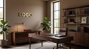 Wealth Management Elegant Home Office background preview