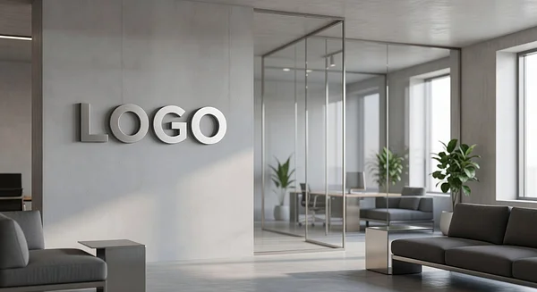 Tech Startup Sophisticated Office Professional Virtual Office Background for Video Calls - Vintage