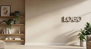 Golden Warmth Workspace Creative Virtual Office Background