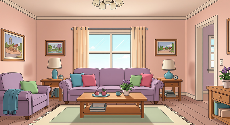 Family Guy Inspired Professional Virtual Office Background for Video Calls