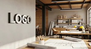 Modern Builder Office Consulting Virtual Office Background