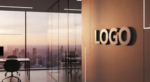 Sunset Skyline Office Finance Virtual Office Background