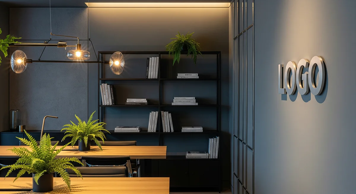 Slate Fern Consultancy Haven Branded Virtual Office Background with Company Logo - Consulting