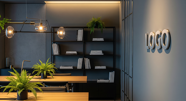 Slate Fern Consultancy Haven Branded Virtual Office Background with Company Logo - Consulting