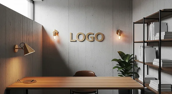 Amberleaf Strategy Alcove Professional Virtual Office Background for Video Calls - Consulting