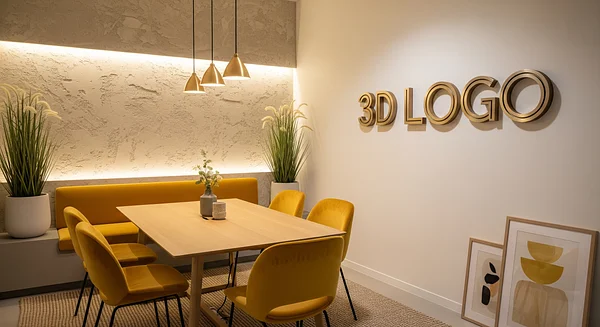 Saffron Oak Meeting Nook Professional Virtual Office Background for Video Calls - Corporate