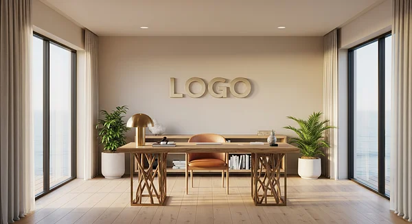 Solar Driftwood Consultancy Deck Professional Virtual Office Background for Video Calls - Consulting