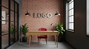 Crimson Terrace Innovation Den Creative Virtual Office Background