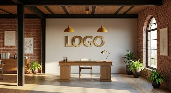 Saffron Loft Consultancy Arcade Professional Virtual Office Background for Video Calls - Consulting