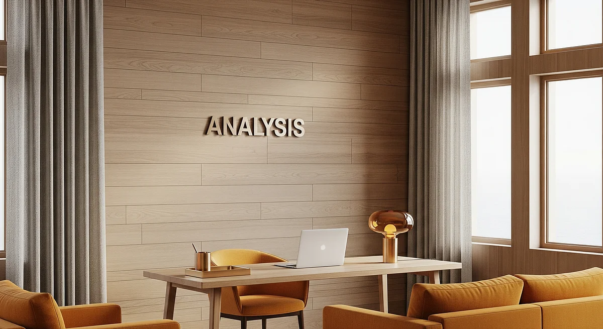 Saffron Driftwood Analysis Loft Branded Virtual Office Background with Company Logo - Consulting