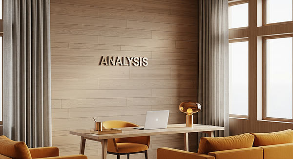 Saffron Driftwood Analysis Loft Branded Virtual Office Background with Company Logo - Consulting