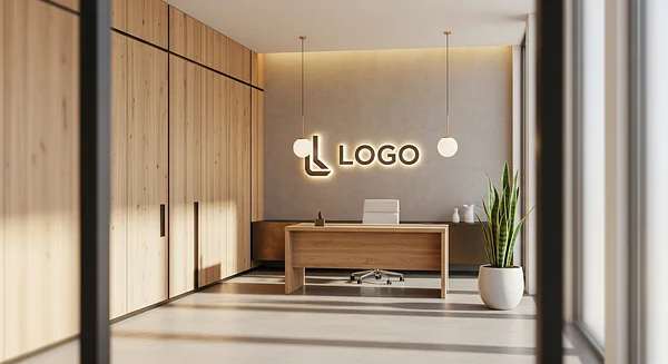 Cypress Dawn Consultation Loft Professional Virtual Office Background for Video Calls - Corporate