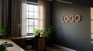 Sunlit Graphite Atelier Creative Virtual Office Background