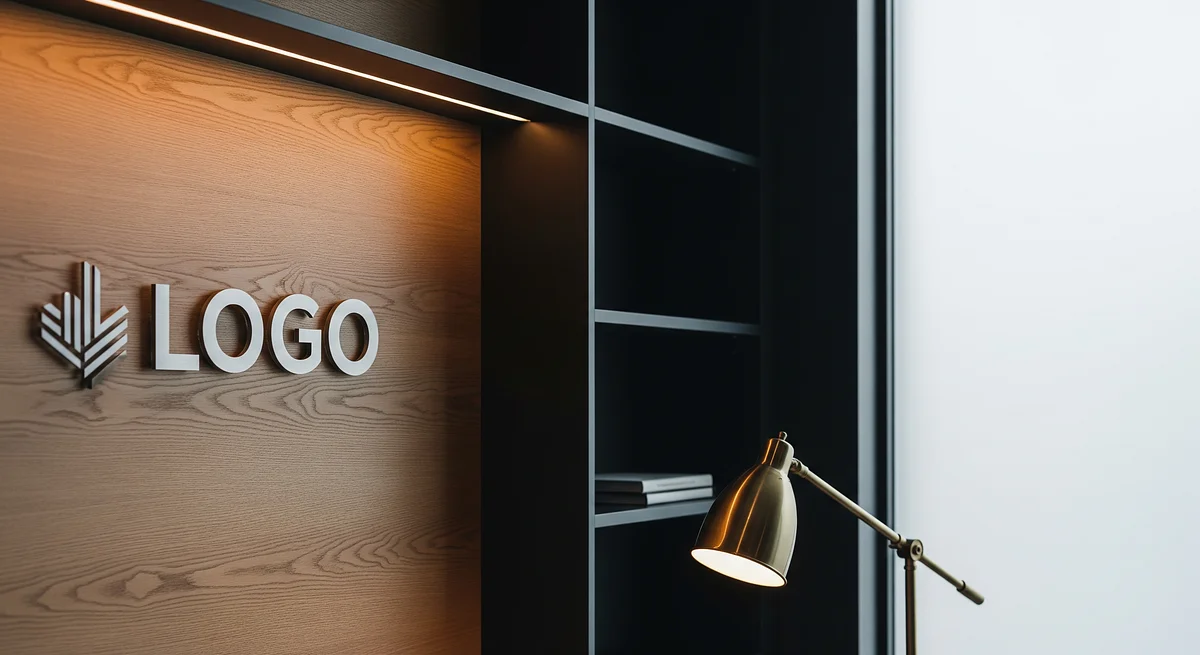 Sable Oak Insight Bay Branded Virtual Office Background with Company Logo - Executive