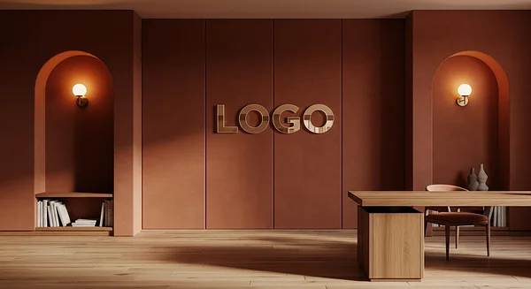 Sienna Velvet Strategy Loft Professional Virtual Office Background for Video Calls - Corporate