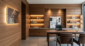 Cypress Alloy Executive Den Corporate Virtual Office Background