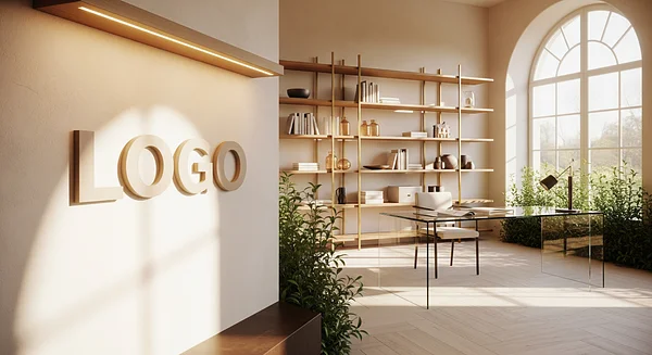 Amberleaf Executive Sunroom Professional Virtual Office Background for Video Calls - Executive