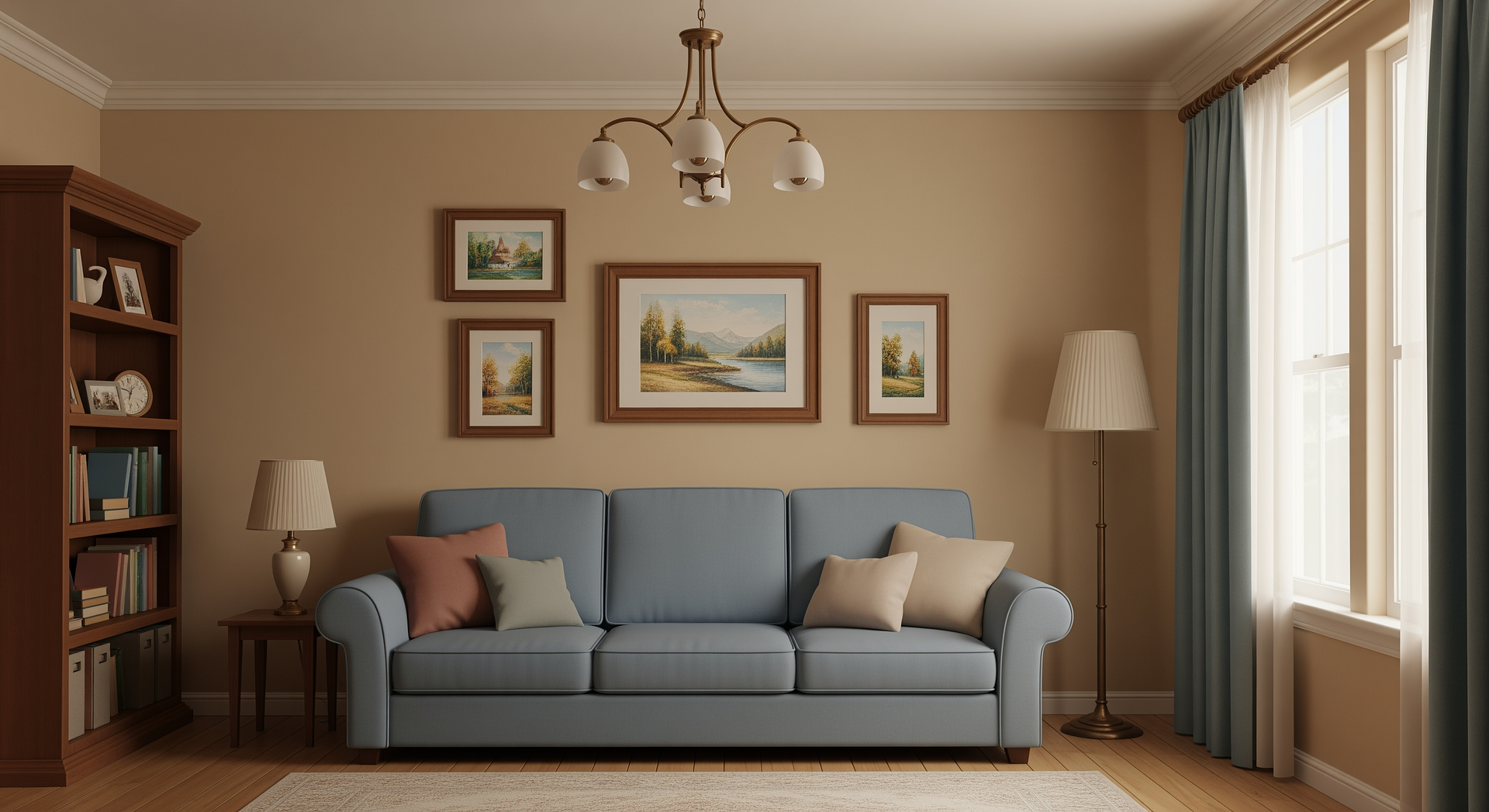 Warm Family Living Space